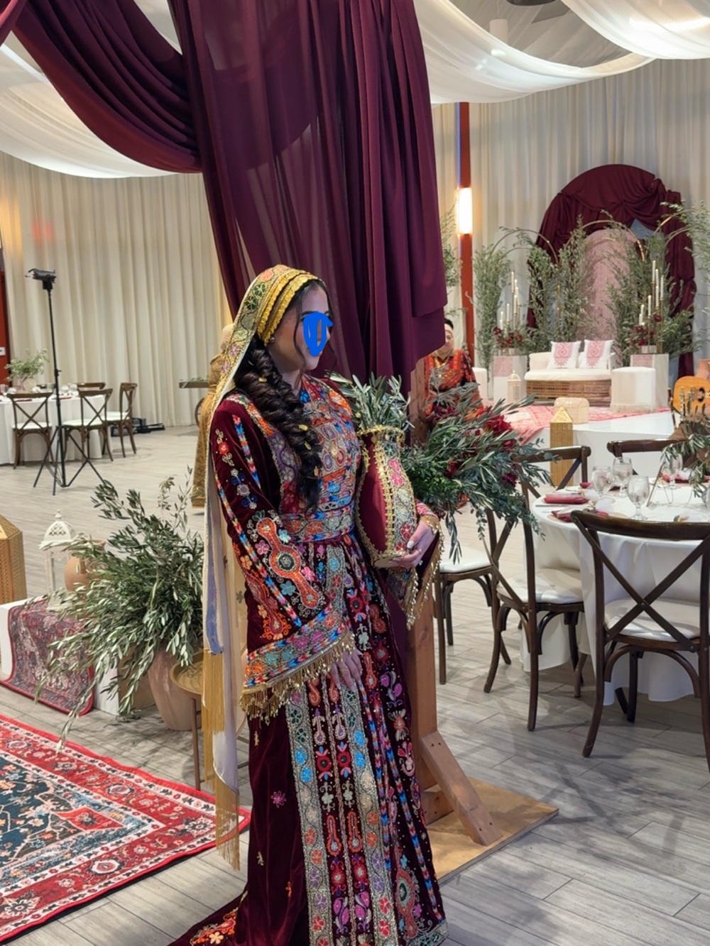 Palestinian malaka bridal thobe